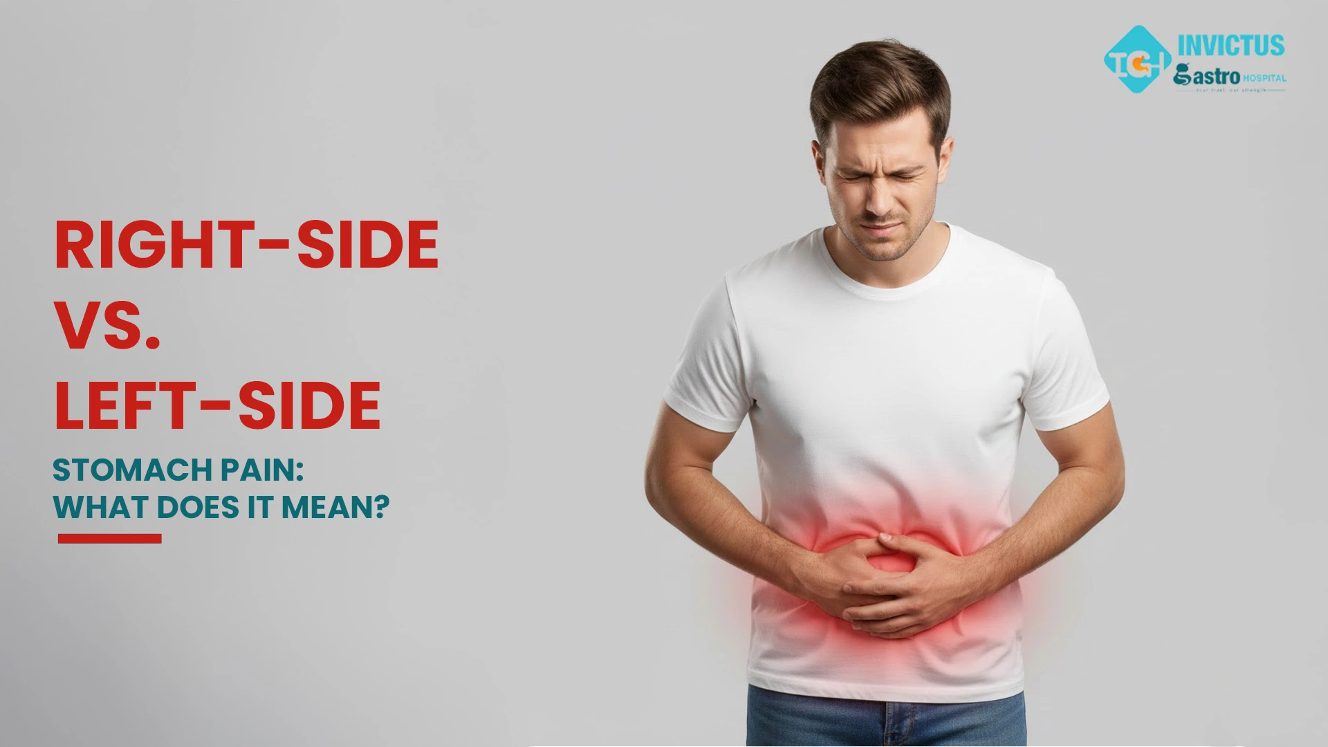 right side vs left side stomach pain causes and symptoms